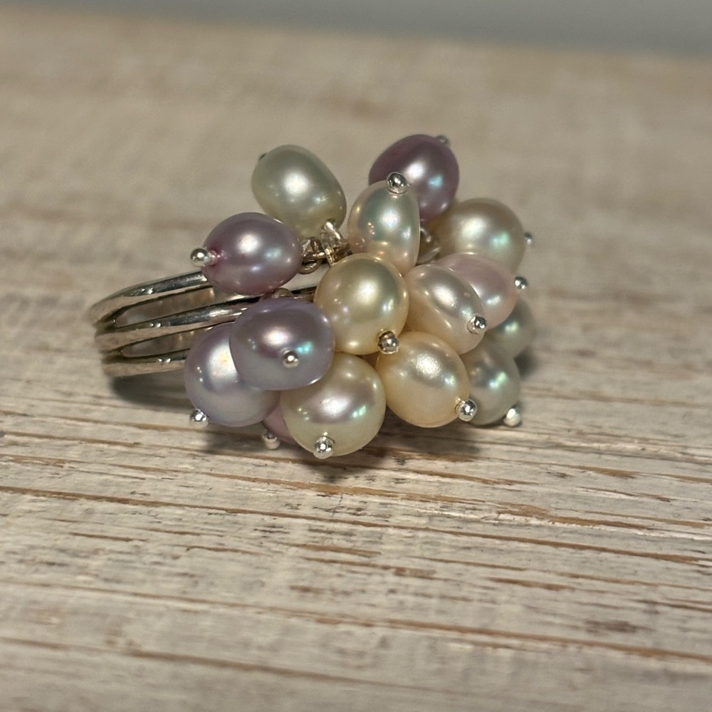 GSJ GOLD STORE JEWELRY CO PEARL RING